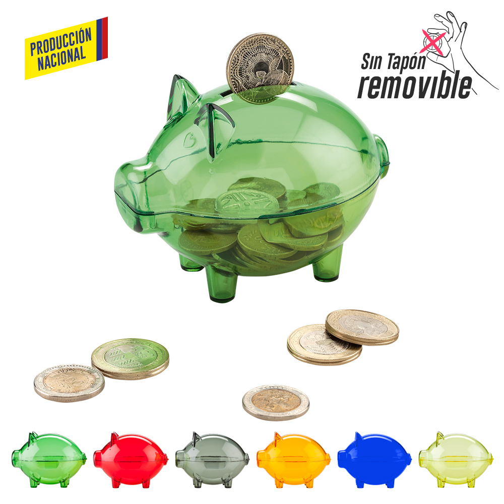 ALCANCIA MINI CERDITO CRISTAL - PRODUCCION NACIONAL Produccion Nacional