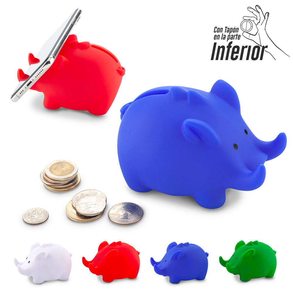 ALCANCIA PIGGY CON PORTACELULAR