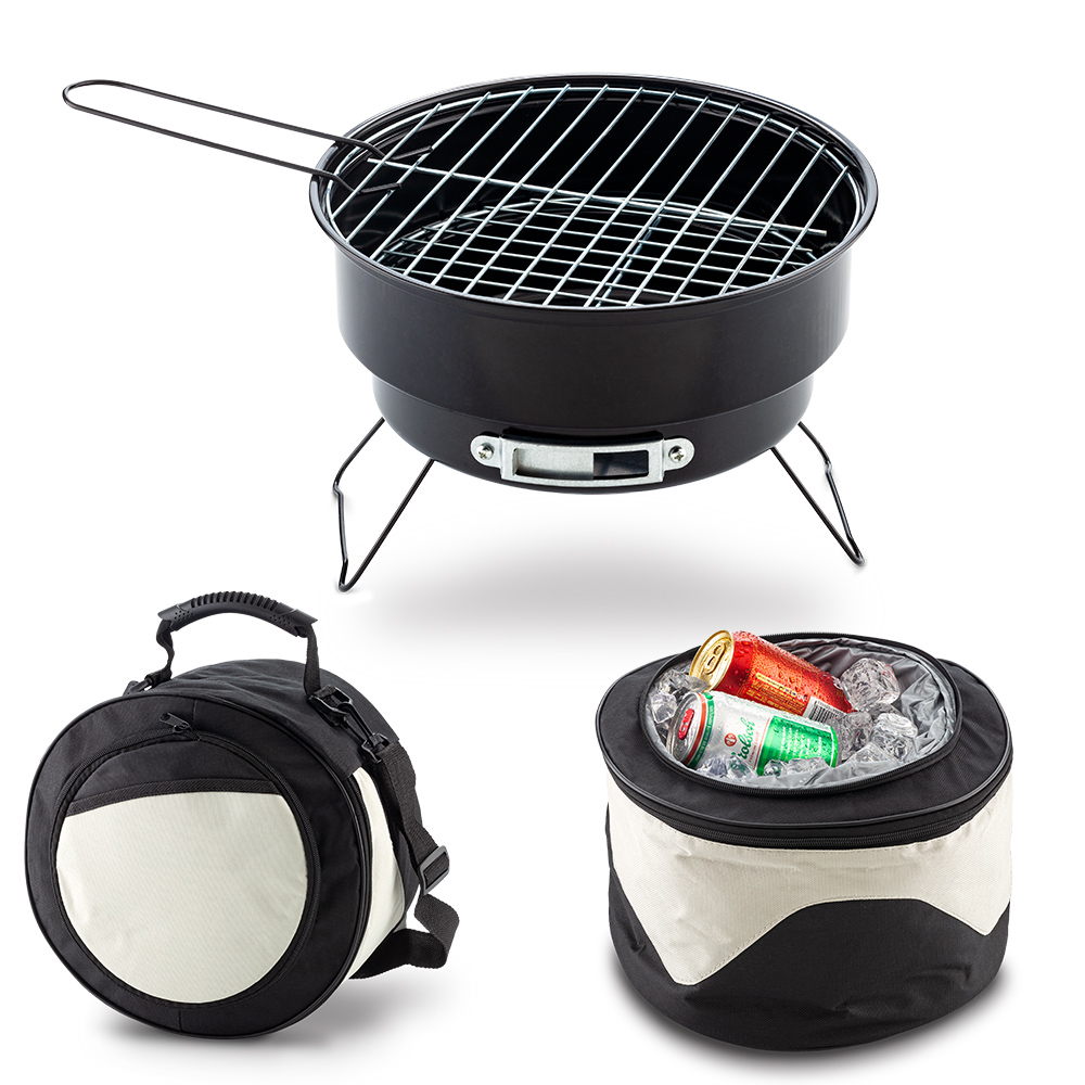 BBQ GRILL CON NEVERA LONCHERA