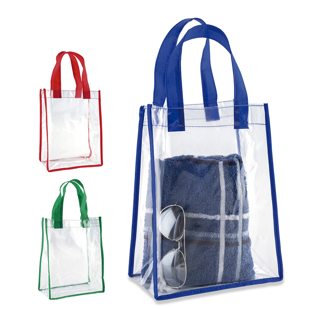 BOLSA CLEAR TRENZA CON RIBETE - PRODUCCIÓN NACIONAL Produccion Nacional