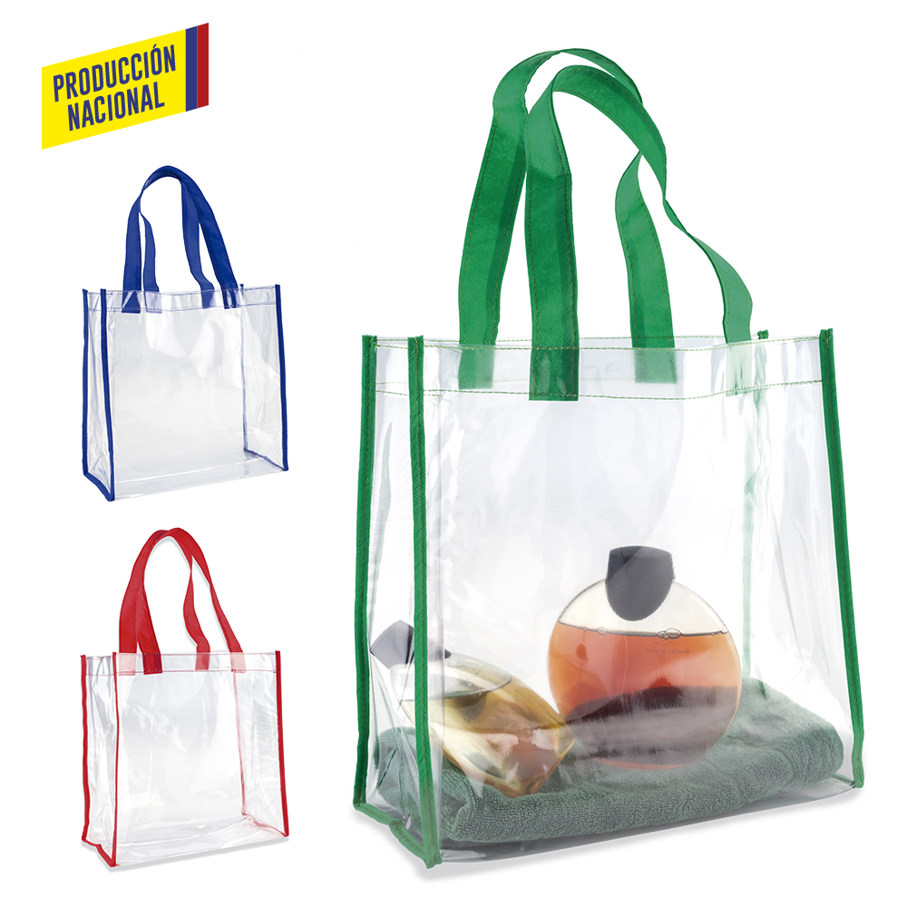 BOLSA CLEAR ZUZY CON RIBETE - PRODUCCION NACIONAL Produccion Nacional
