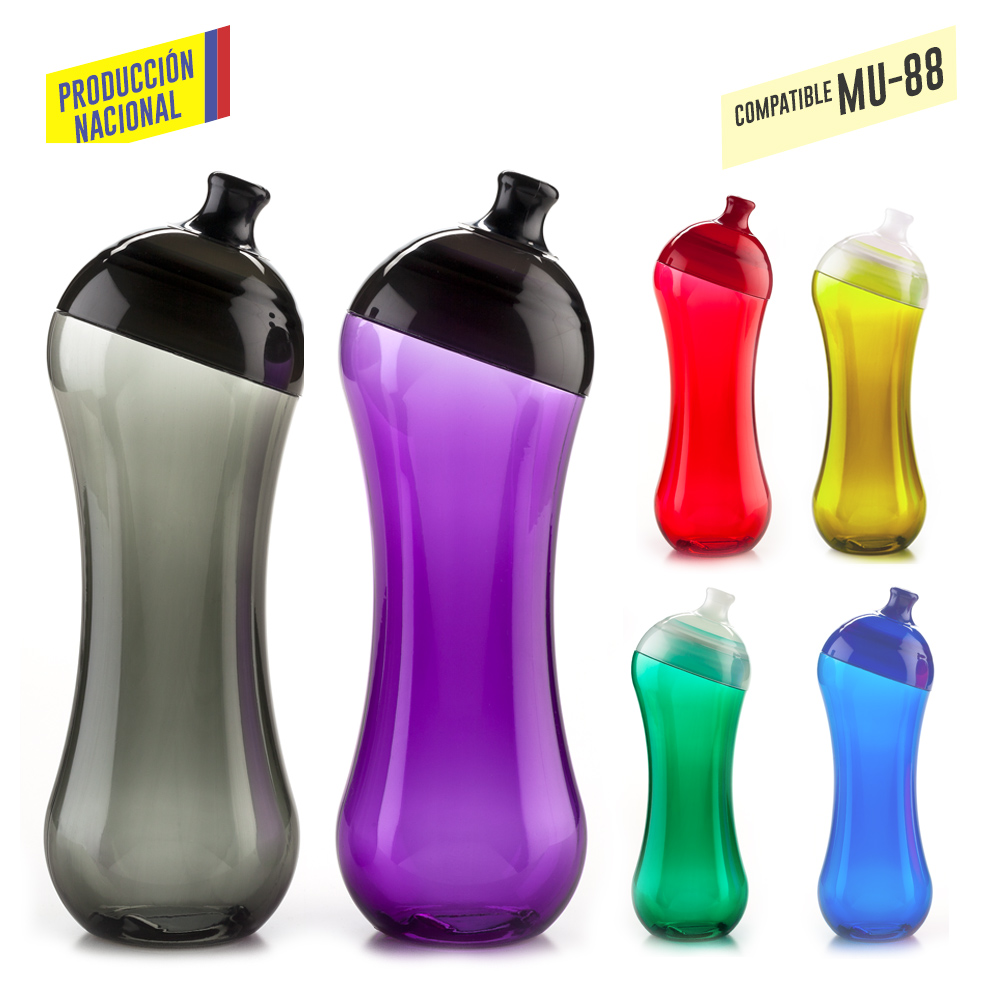 BOTILITO EN PVC CURVY 500ML - PRODUCCION NACIONAL Produccion Nacional
