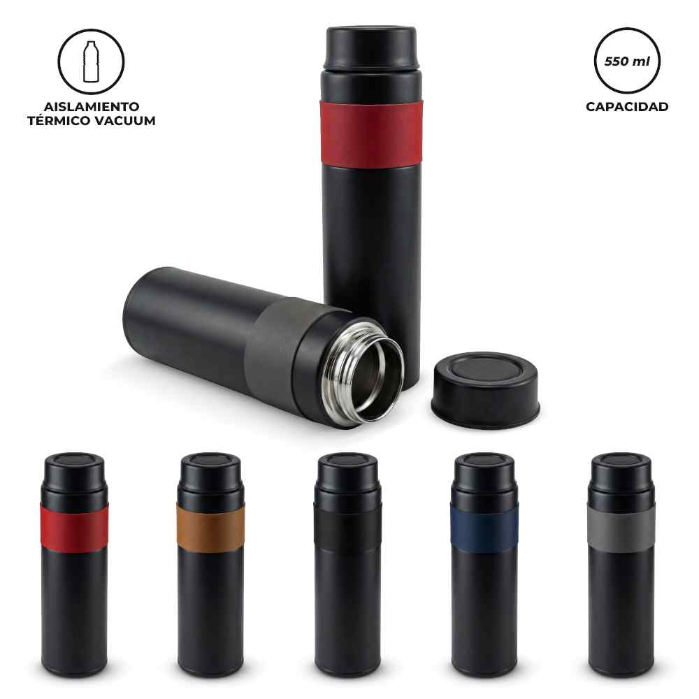 Botilito Metálico Concord Negro 550ml NUEVO