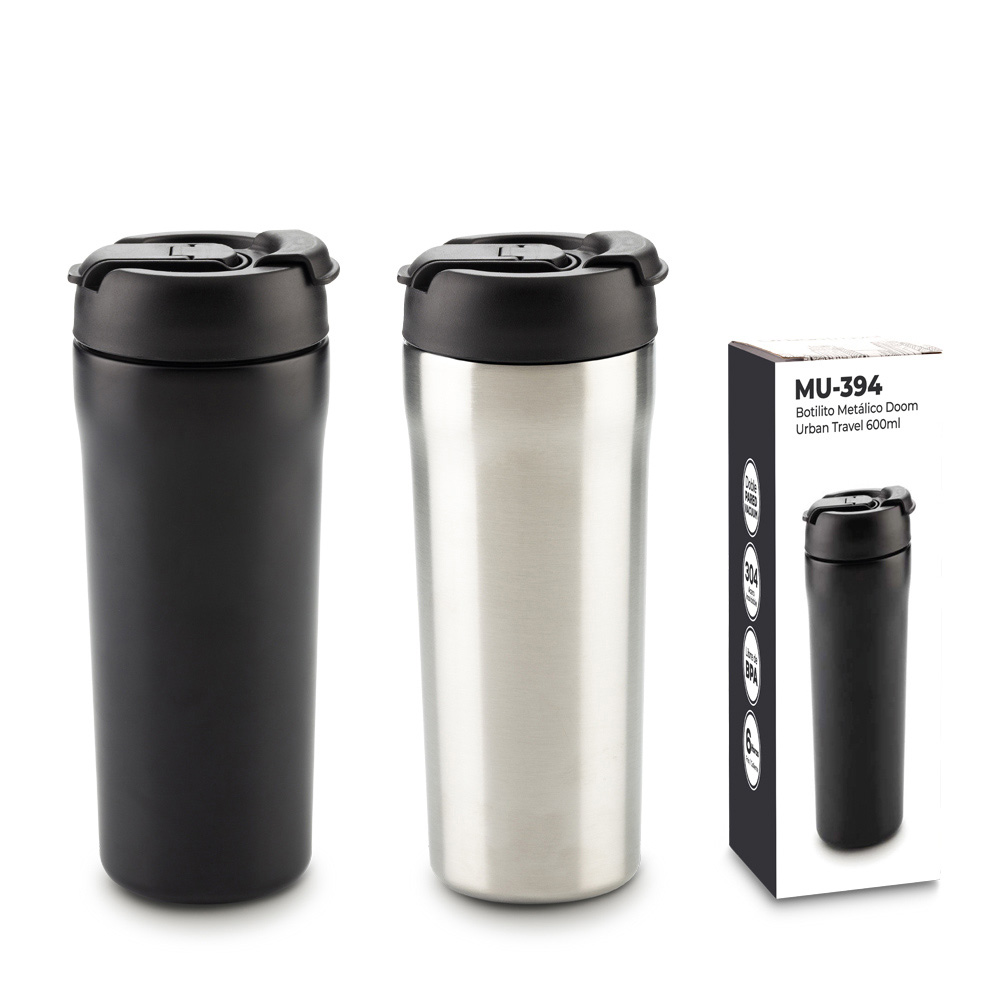 BOTILITO METÁLICO DOOM URBAN TRAVEL 600ML