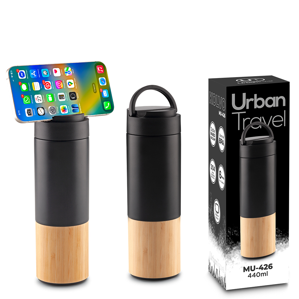 BOTILITO METÁLICO KOLVO URBAN TRAVEL 440 ML
