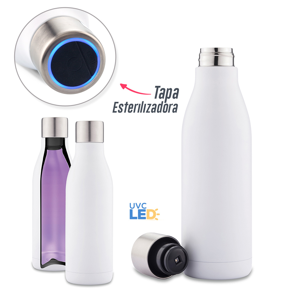 BOTILITO METÁLICO UV-C CLEAN 500ML