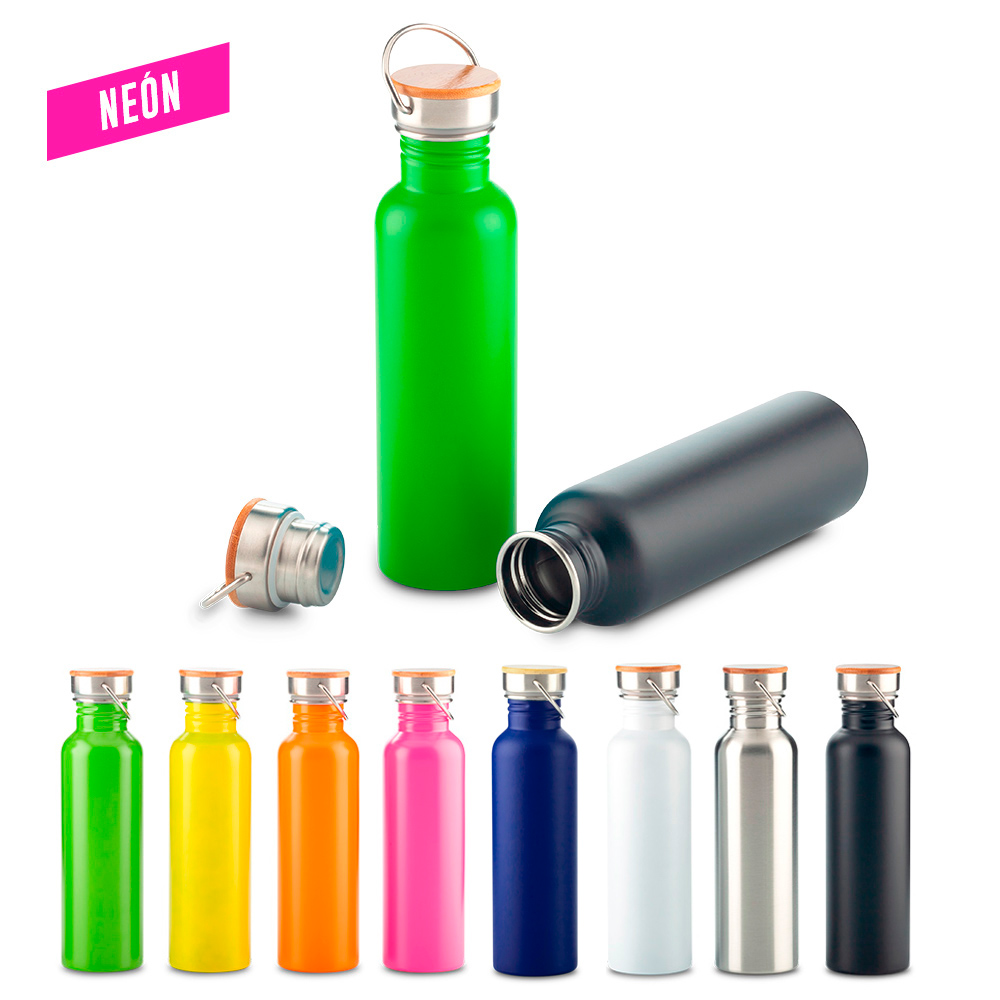 BOTILITO METALICO WOOD 700ML - OFERTA Oferta
