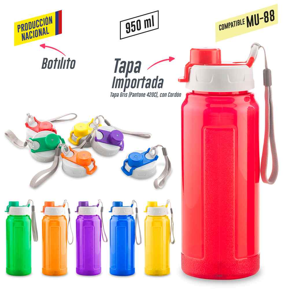 Botilito Plástico Galaxy 900ml - Producción Nacional