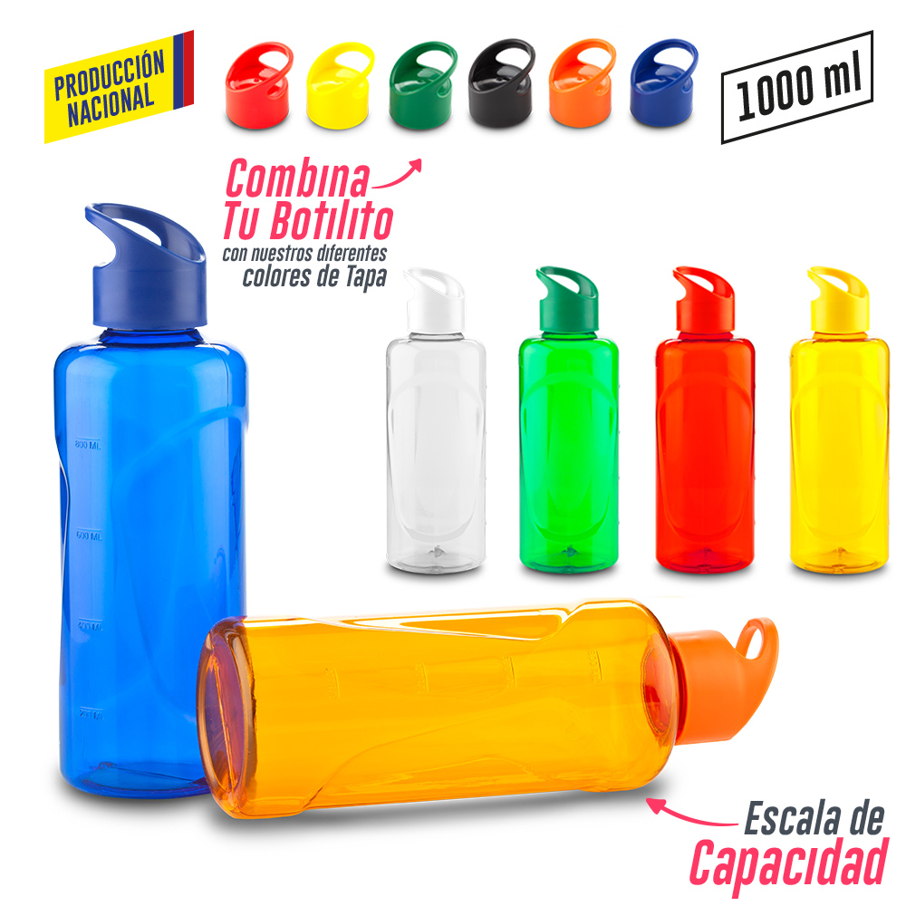 BOTILITRO PLASTICO 1000ML - 1 LITRO - PRODUCCION NACIONAL Produccion Nacional