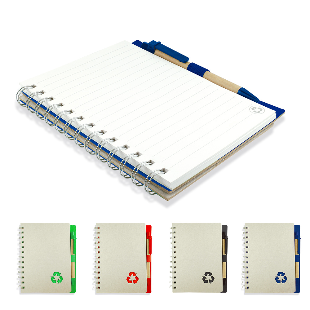 LIBRETA CON BOLÍGRAFO RECYCLE ECO