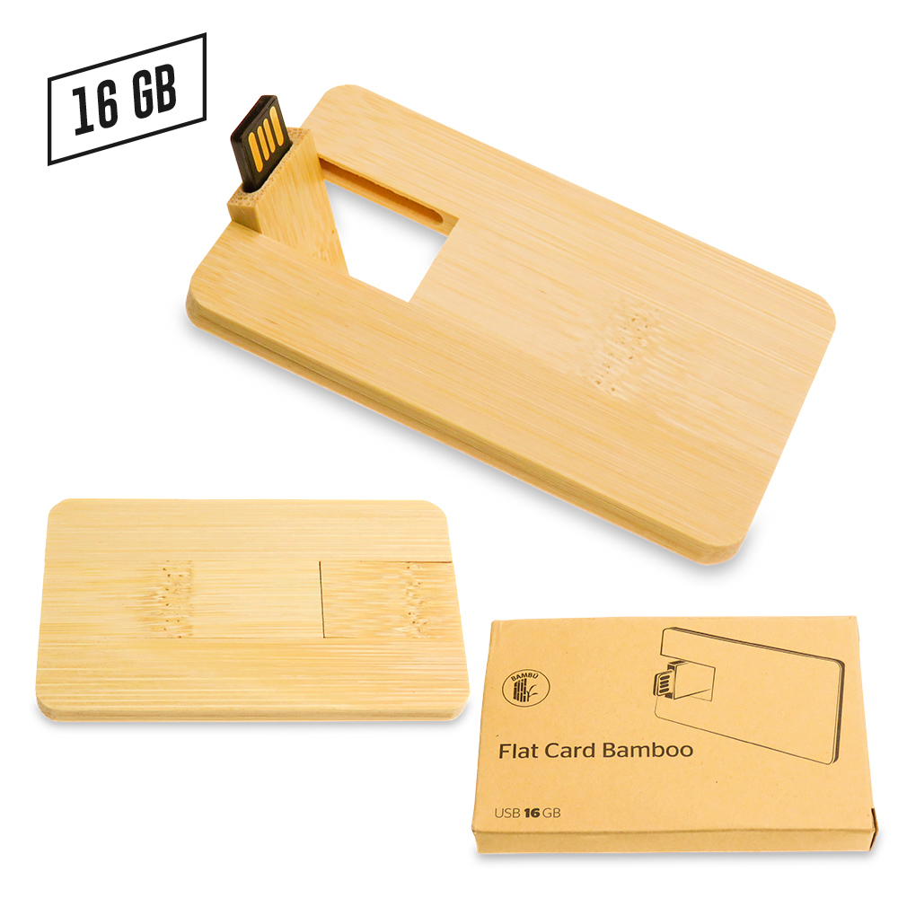 MEMORIA USB CREDIT CARD ZILDA BAMBOO PRECIO NETO Precio Neto