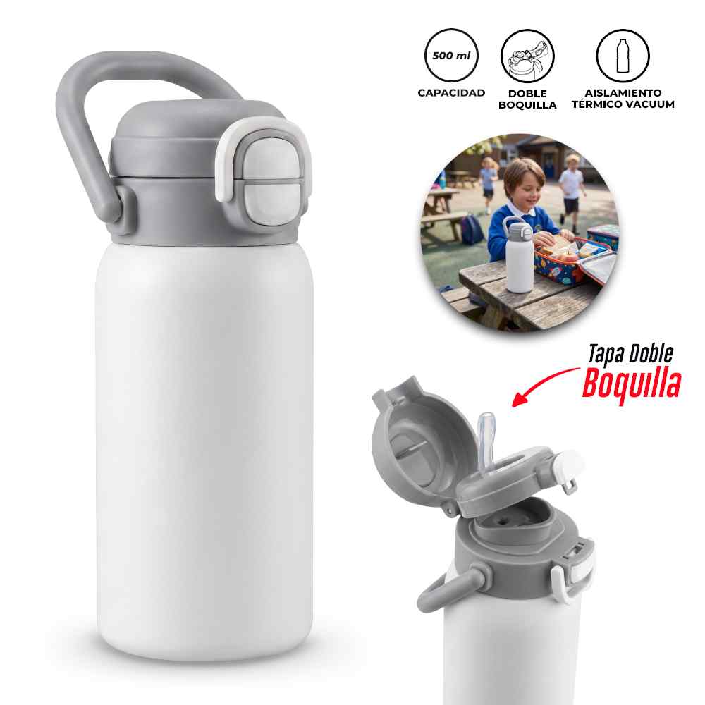 MINI BOTILITO METALICO KIDZ 500ml