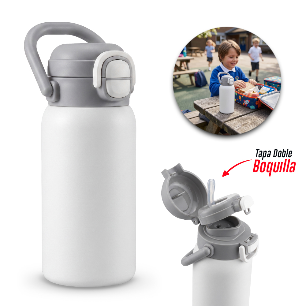 MINI BOTILITO METÁLICO KIDZ 500ML Nuevo