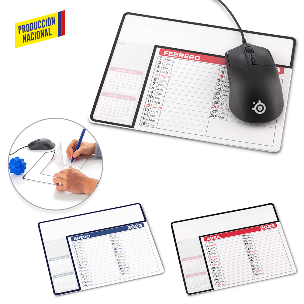 MOUSE PAD CALENDAR - PRODUCCION NACIONAL Produccion Nacional