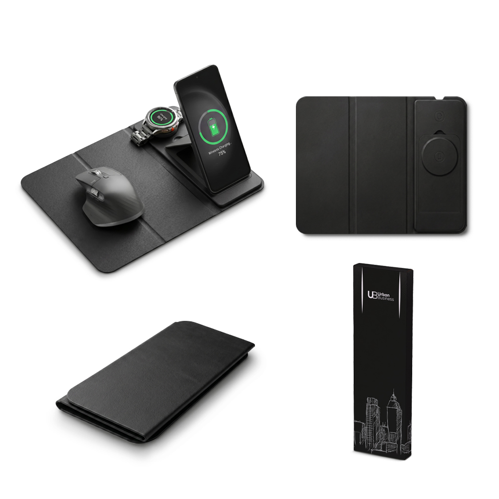 MOUSE PAD CON CARGADOR INALÁMBRICO DRUS URBAN BUSINESS Nuevo