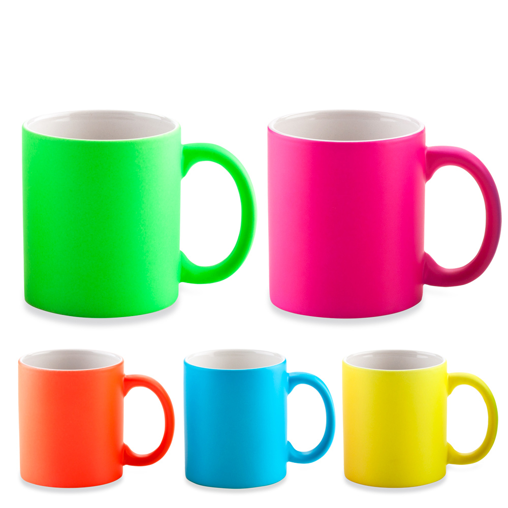 MUG CERAMICA NEON 11OZ - OFERTA Oferta