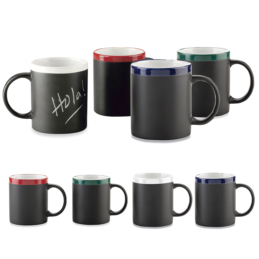MUG CERAMICA TABLERO 11OZ CON TIZA