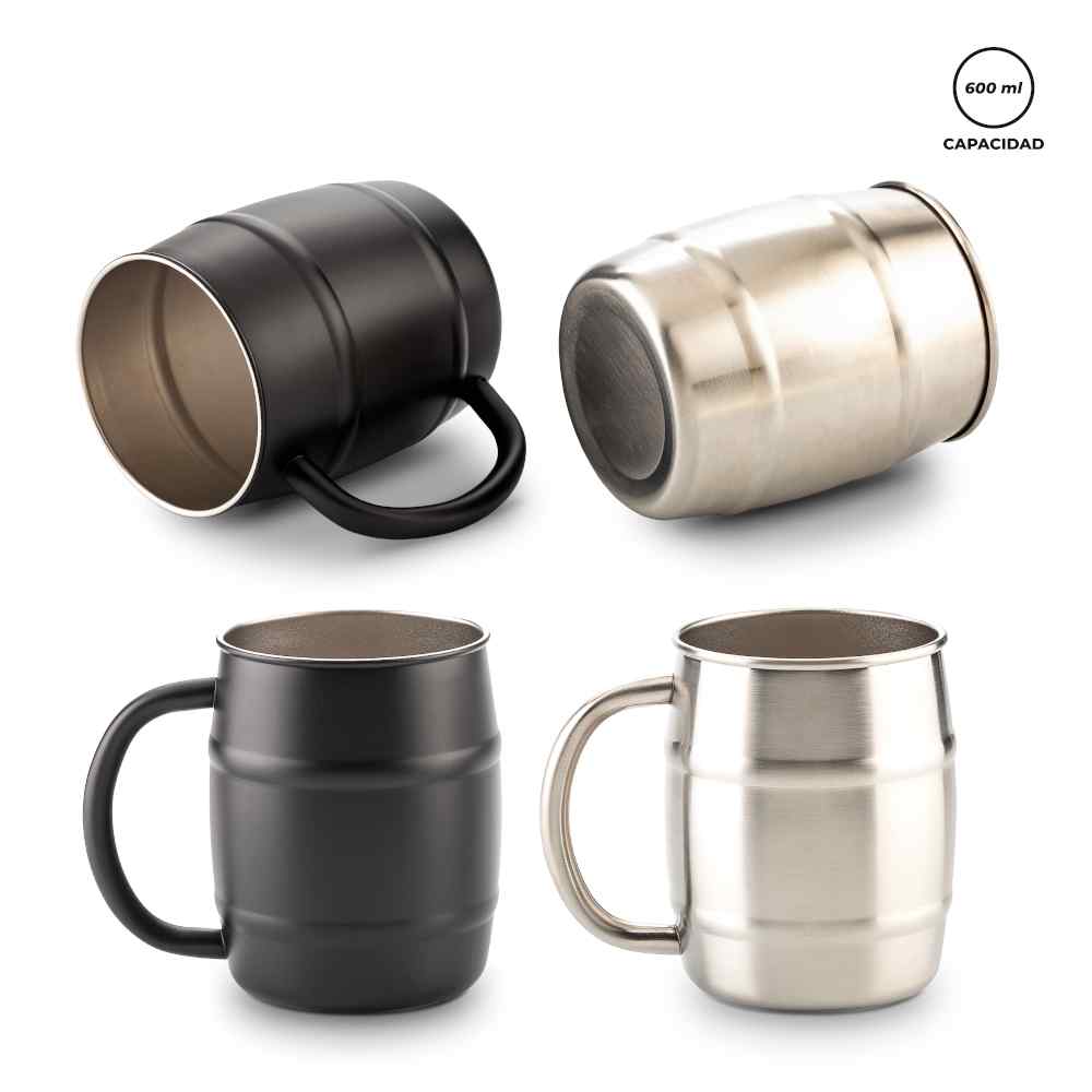 MUG METALICO BEER 600ml