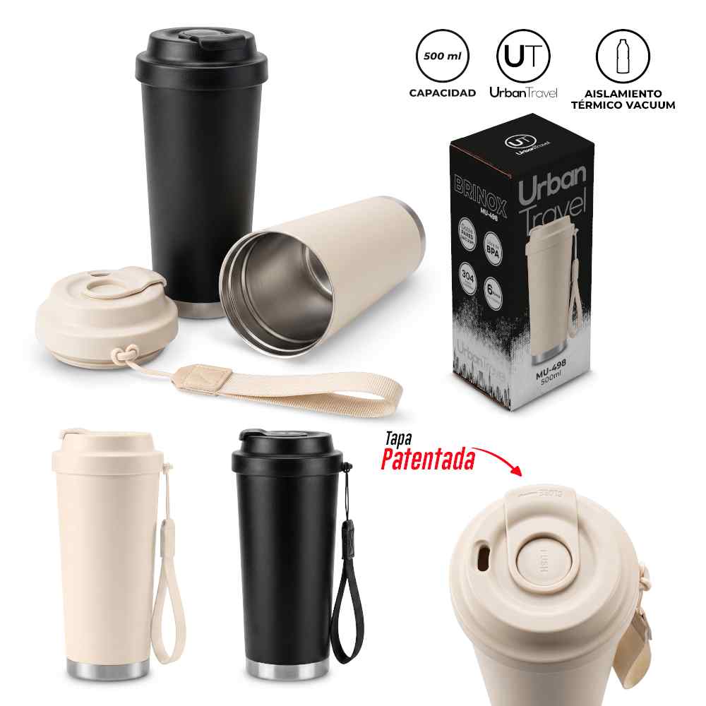 MUG METALICO BRINOX 480mL