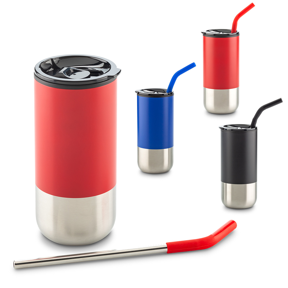 MUG METALICO CON PITILLO 600ML