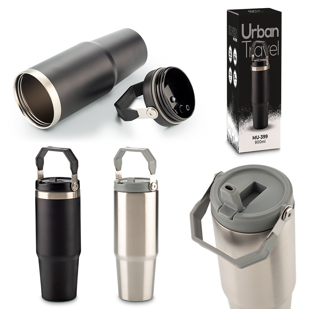 MUG METÁLICO ELVEN URBAN TRAVEL 900ML