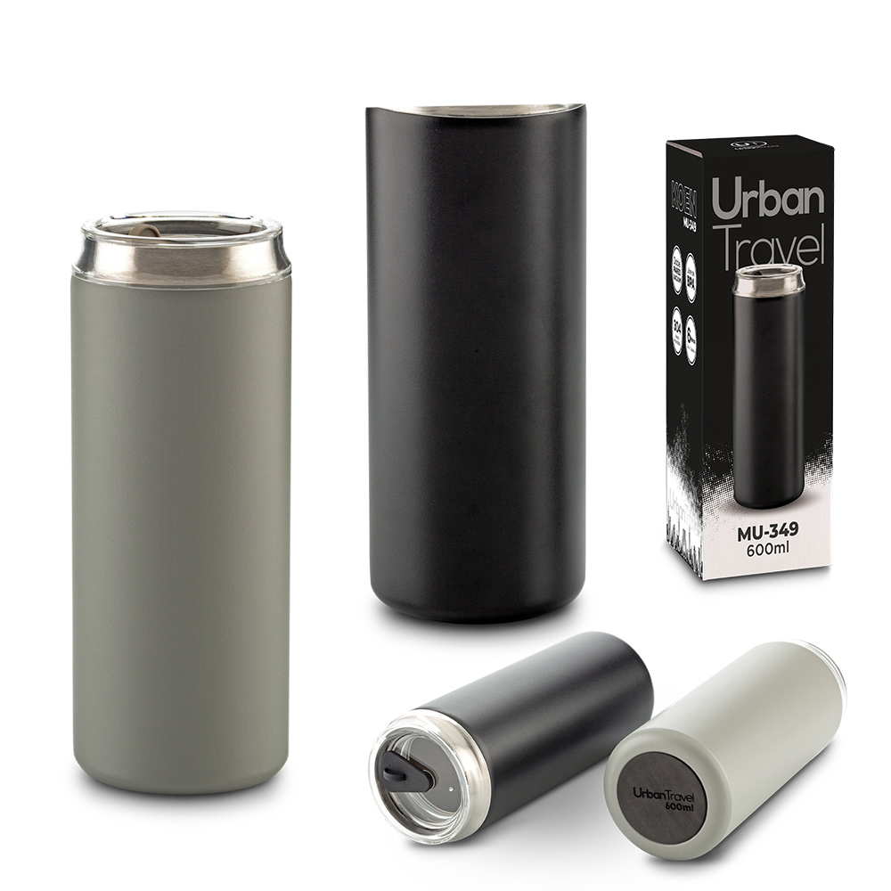 MUG METÁLICO KOEN URBAN TRAVEL 600ML