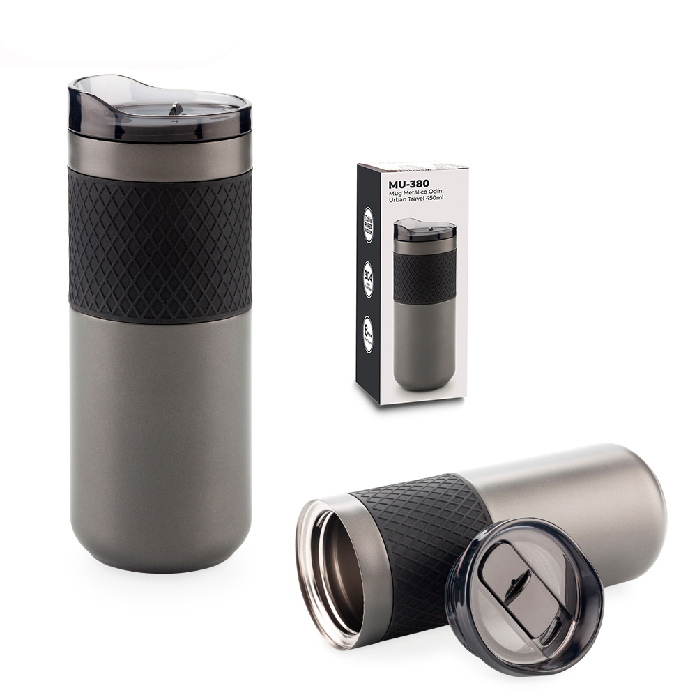 MUG METÁLICO ODÍN URBAN TRAVEL 450ML