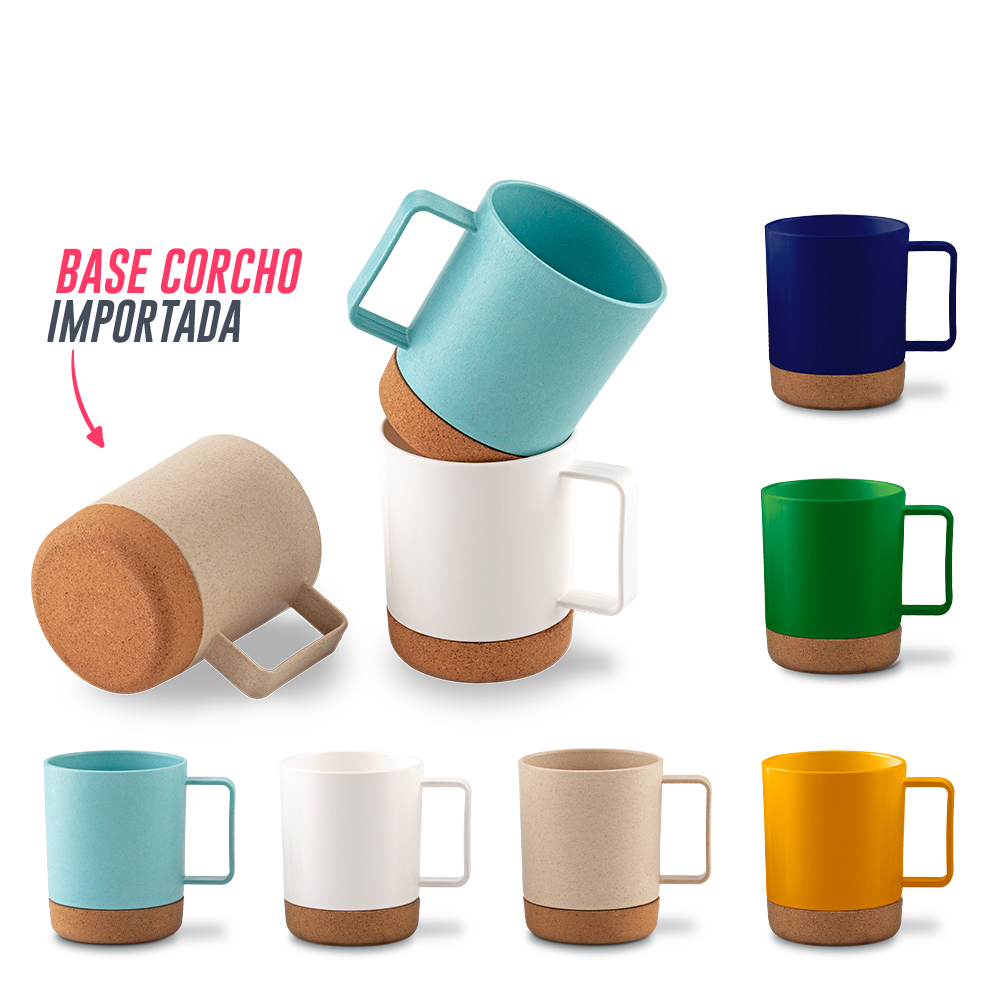 MUG PLÁSTICO ATOM 370 ML Produccion Nacional