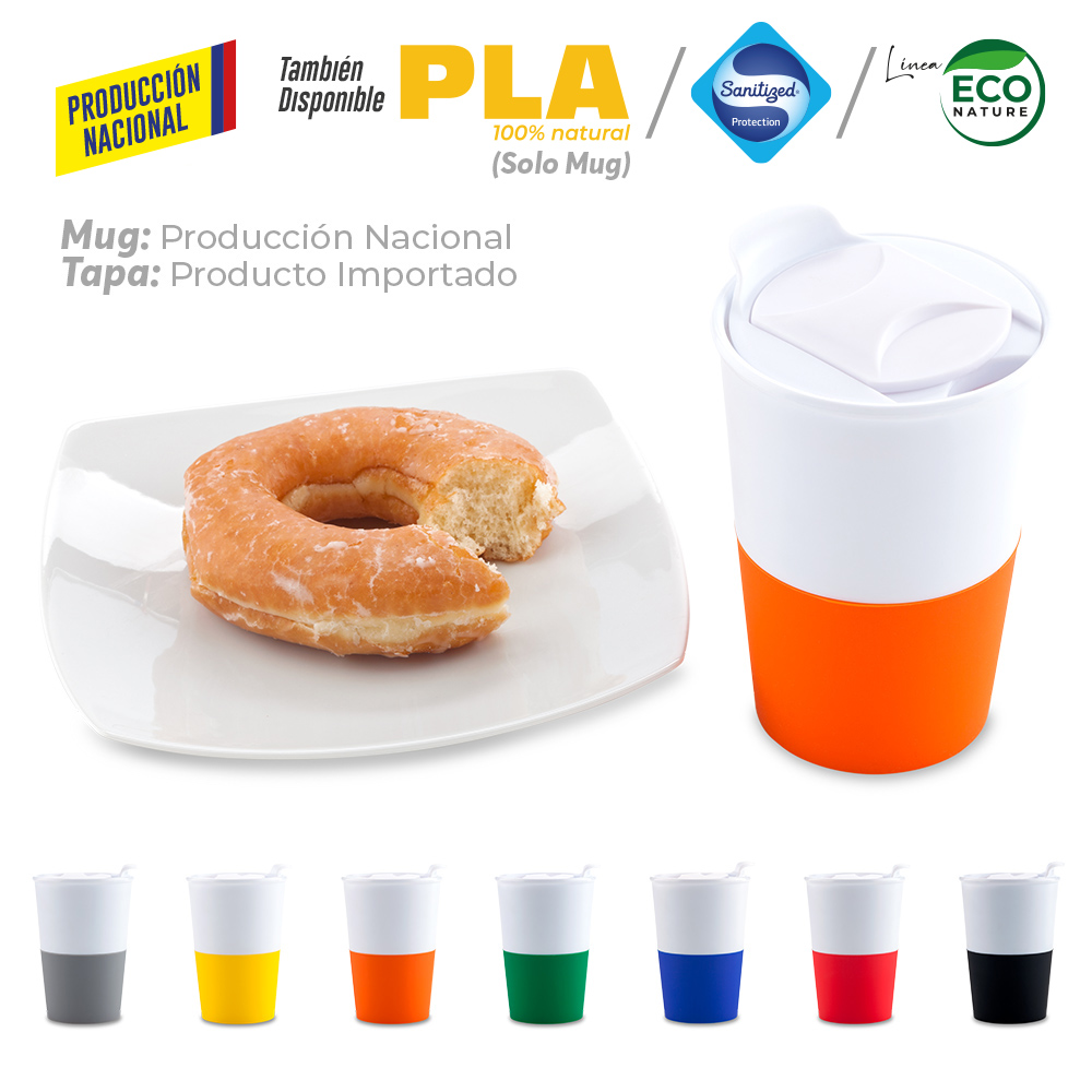 MUG PLASTICO OSIRIS 360ML - PRODUCCION NACIONAL Produccion Nacional