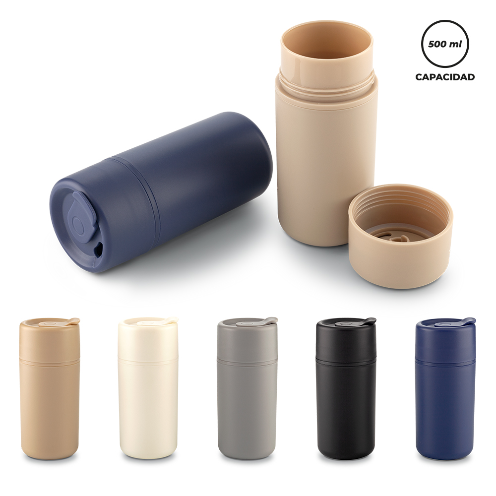 MUG PLÁSTICO QUOVO 500 ML