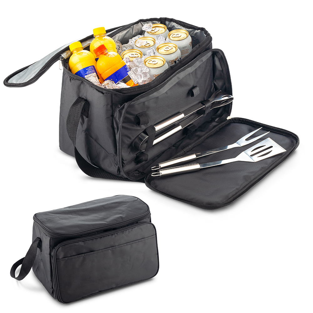 NEVERA LONCHERA CON SET BBQ - OFERTA Oferta