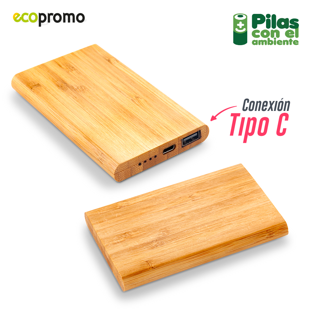 PILA RECARGABLE EN BAMBOO NIPAX 5000MAH II