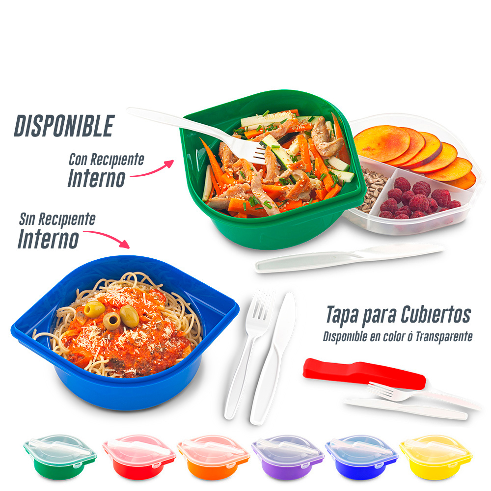 PORTACOMIDAS CON CUBIERTOS JAKARTA - PRODUCCIÓN NACIONAL Produccion Nacional