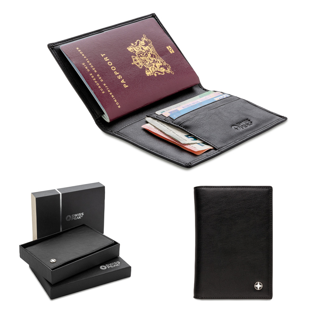 PORTAPASAPORTE BOOK SWISS PEAK Nuevo