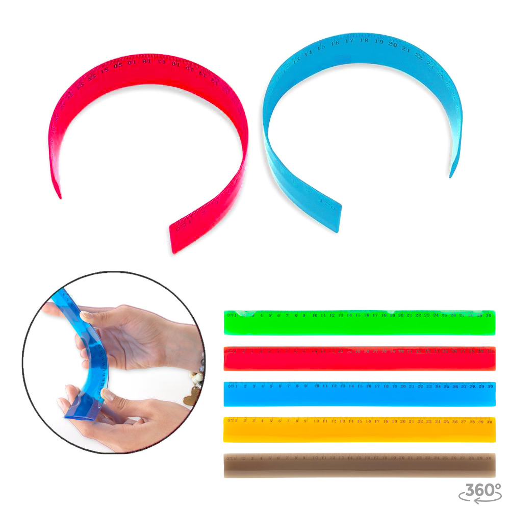 REGLA FLEXY PVC 30CM - PRODUCCION NACIONAL Produccion Nacional