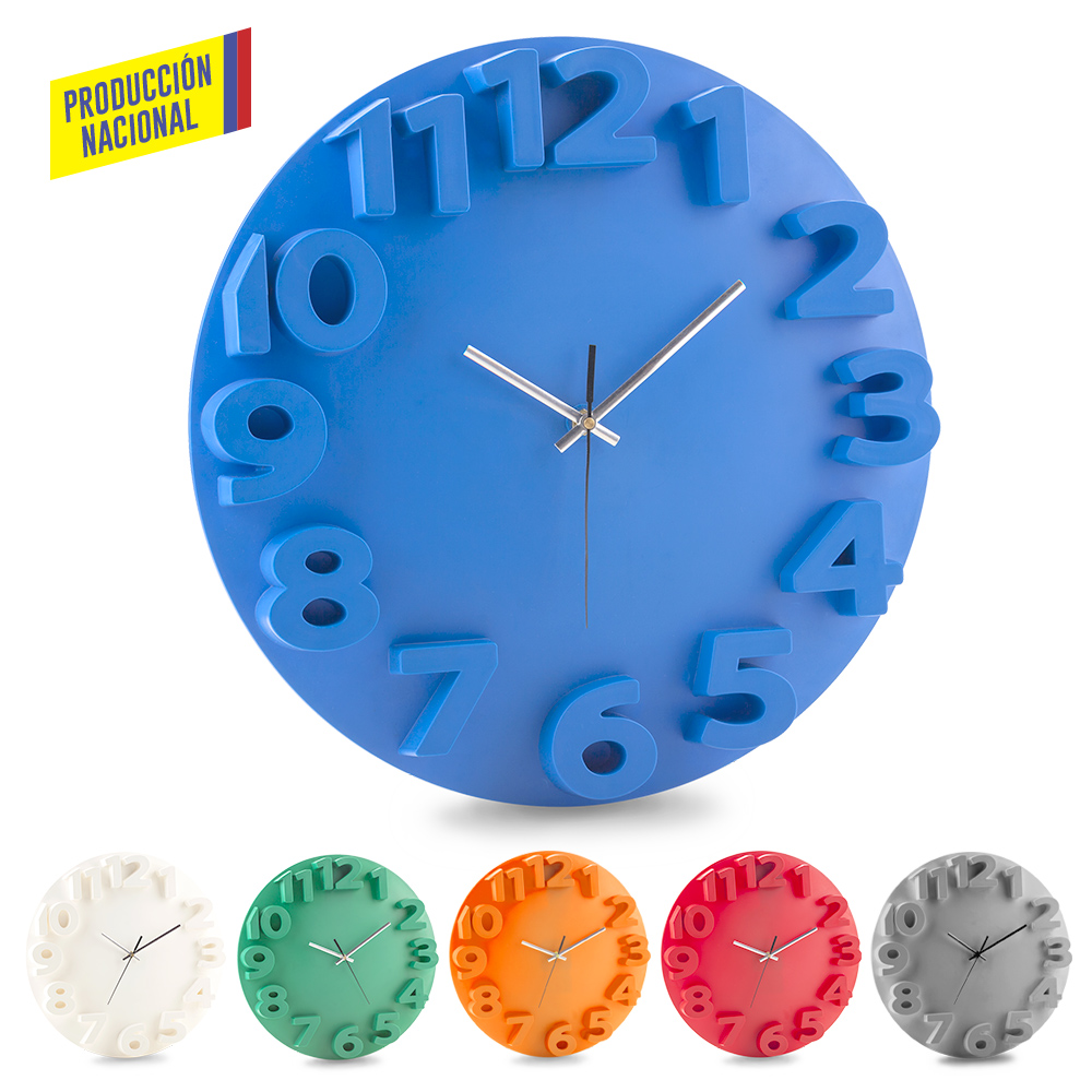 RELOJ DE PARED TEMPO - PRODUCCION NACIONAL Produccion Nacional