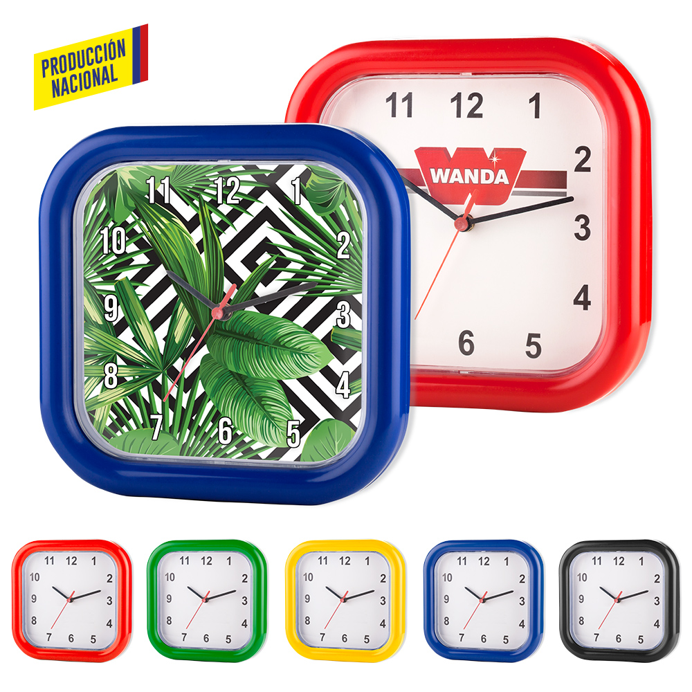 RELOJ MONDRIAN CUADRADO - PRODUCCION NACIONAL Produccion Nacional