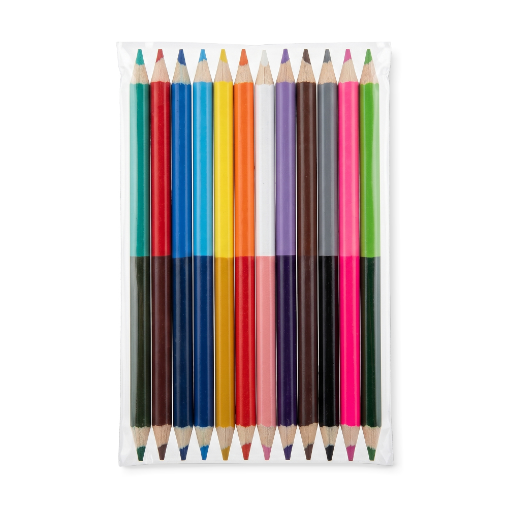 SET DE 12 COLORES DOBLEPUNTA EN BOLSA Nuevo