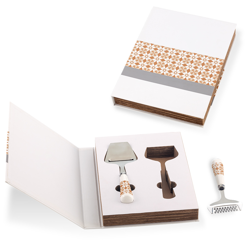 SET DE 2 UTENSILIOS PARA QUESO BOOK - OFERTA Oferta