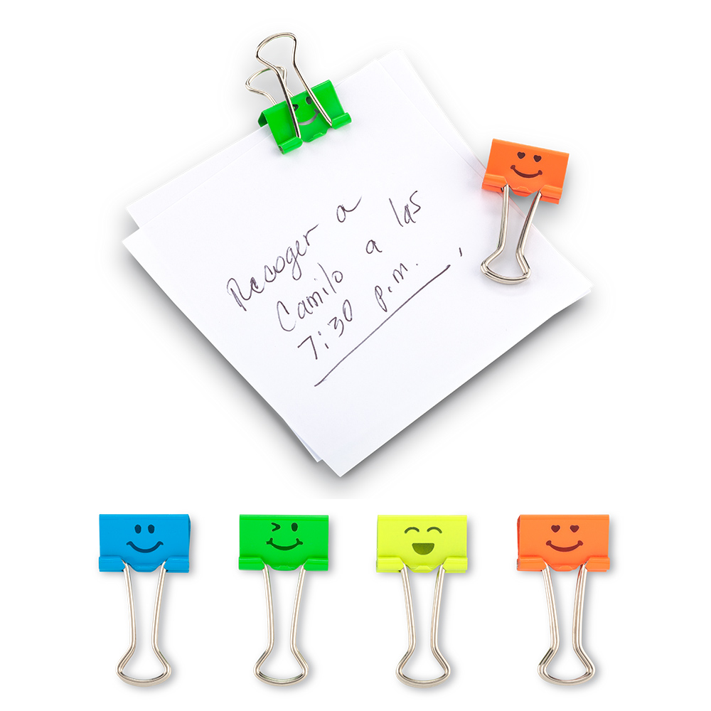 SET DE CLIPS SMILEY FACES