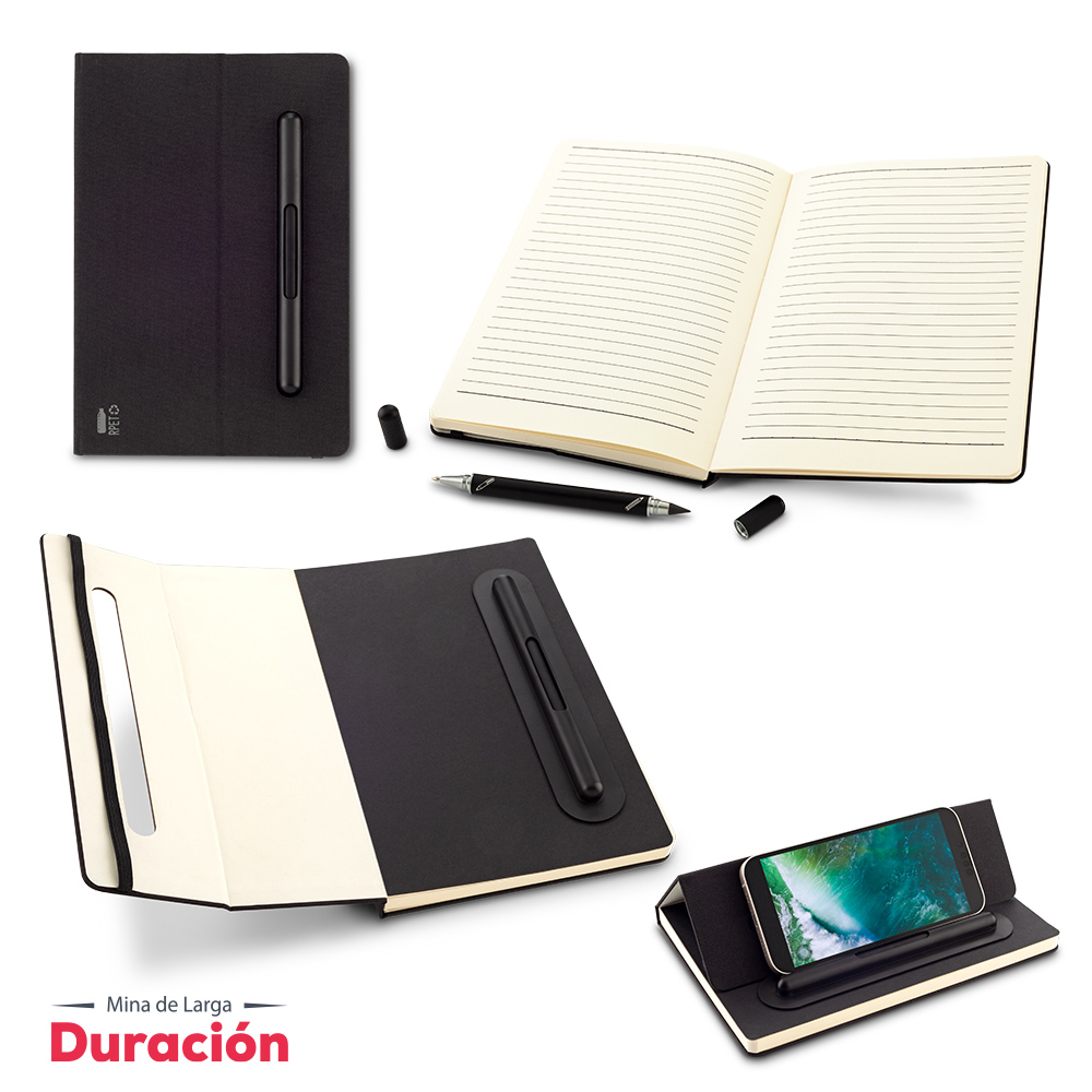 SET DE LIBRETA Y BOLÍGRAFO 2-1 RPET