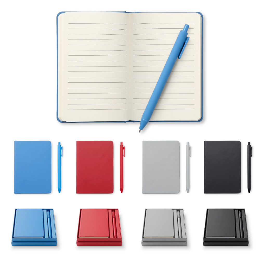 SET DE LIBRETA Y BOLÍGRAFO COLORFUL Nuevo