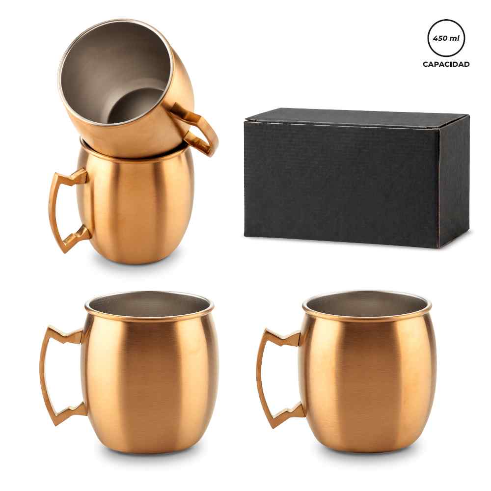 SET DE MUGS MOSCOW MULE 450ml