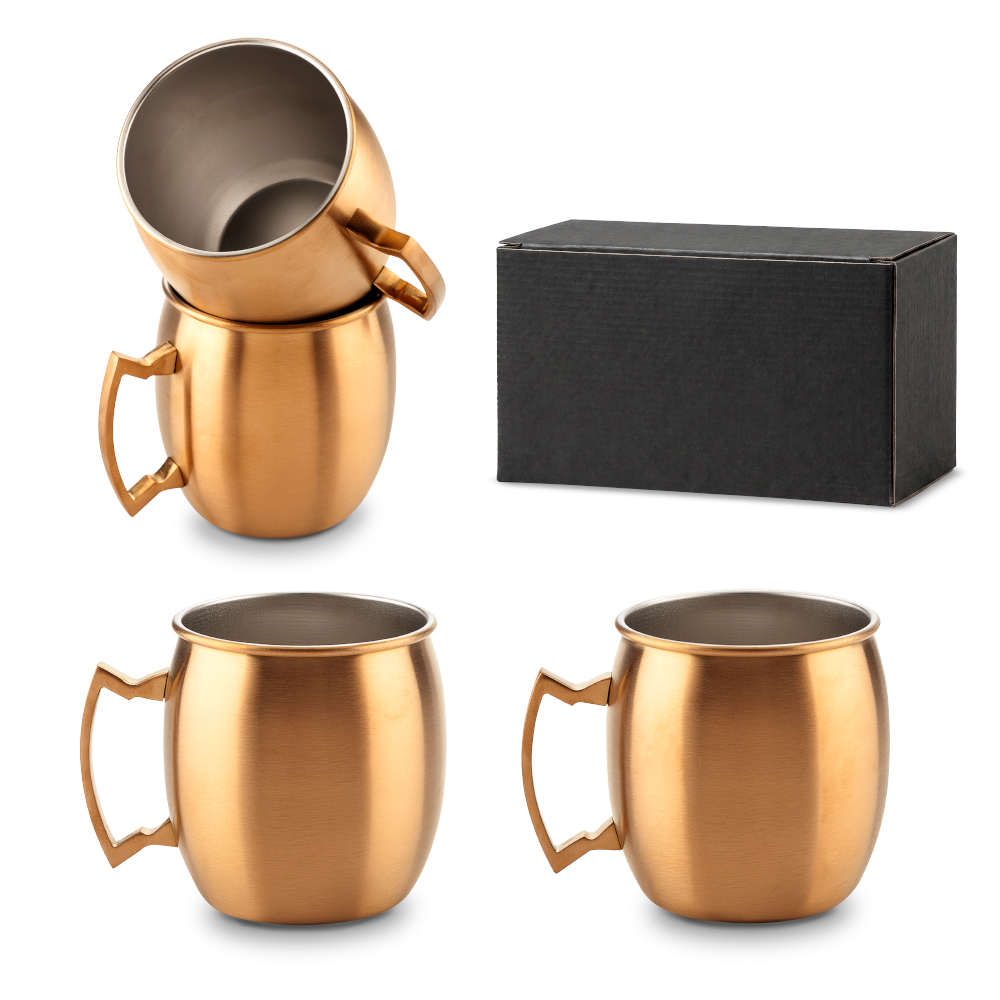 SET DE MUGS MOSCOW MULE 450ML Nuevo