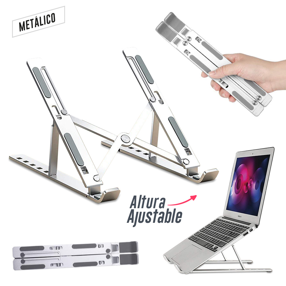 SOPORTE METALICO PARA PORTATIL ALUMINIUM II