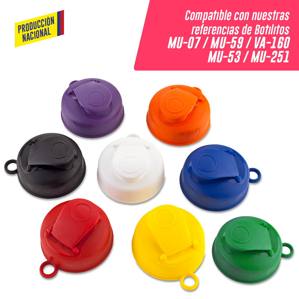 TAPA PESTAÑA PARA BOTILITO MU-07 - MU-59 Produccion Nacional