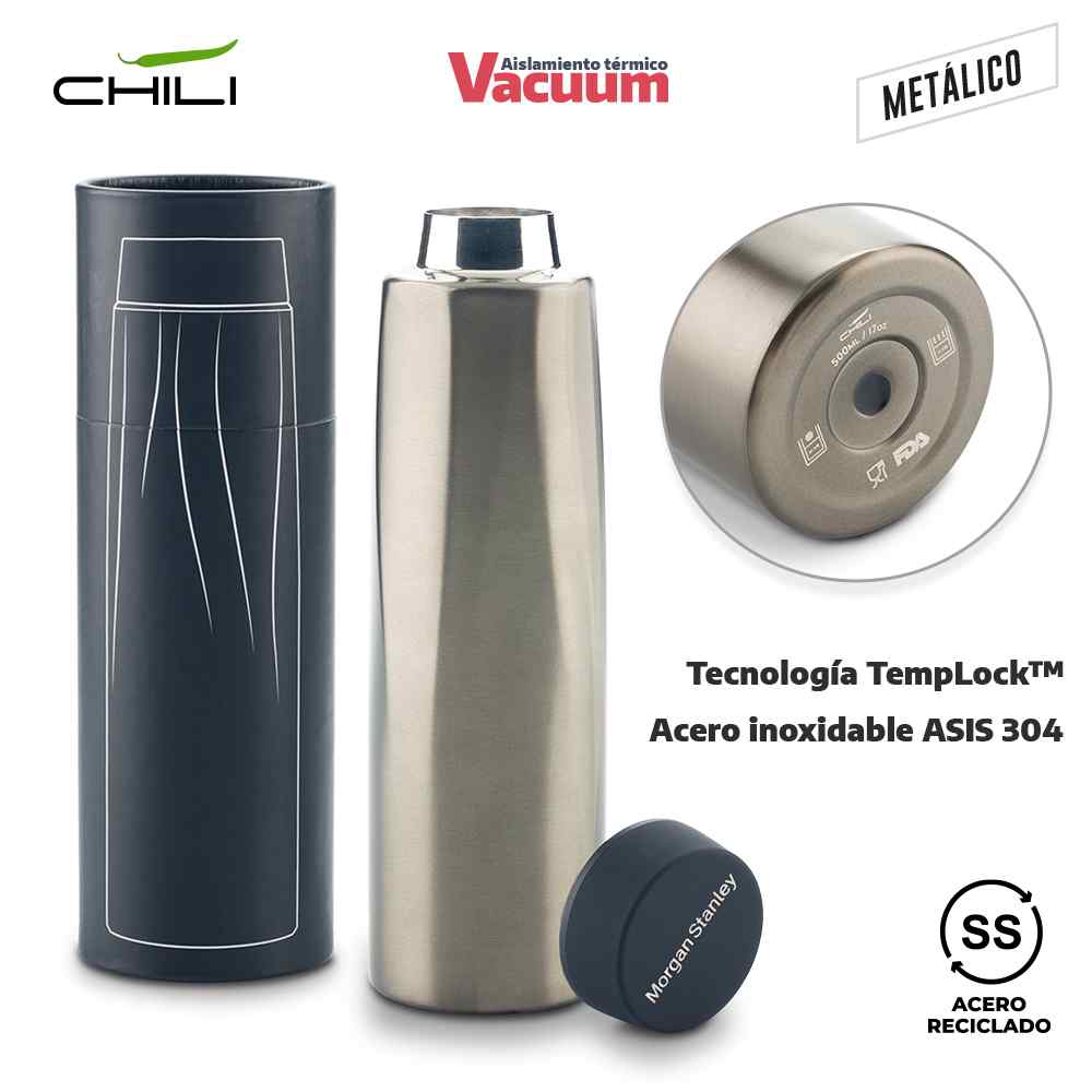 Termo Metalico Calypso Chili 500ml