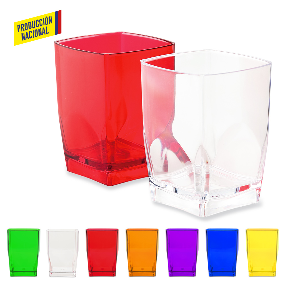 VASO CUADRADO 7OZ CRISTAL - PRODUCCION NACIONAL Produccion Nacional