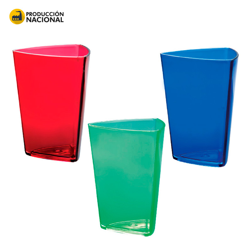VASO TRIANGULAR 250ML- PRODUCCION NACIONAL Produccion Nacional